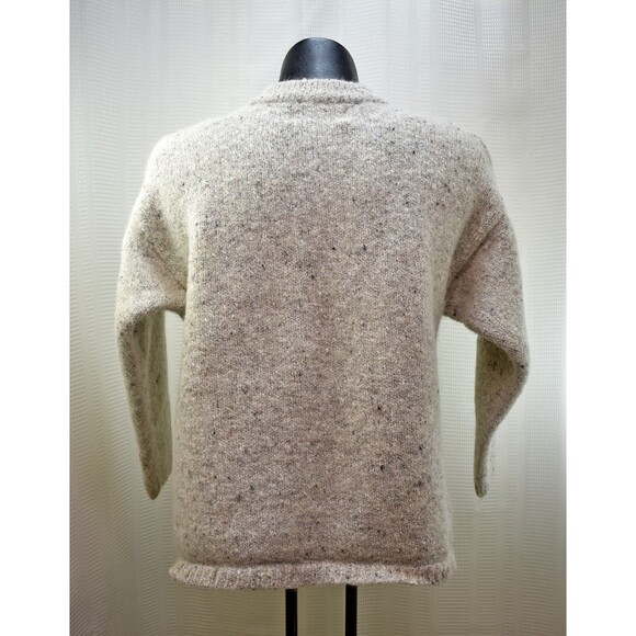 Design Options Natural Wool Cotton Alpaca Button-Front Cardigan Sweater L - Picture 6 of 8